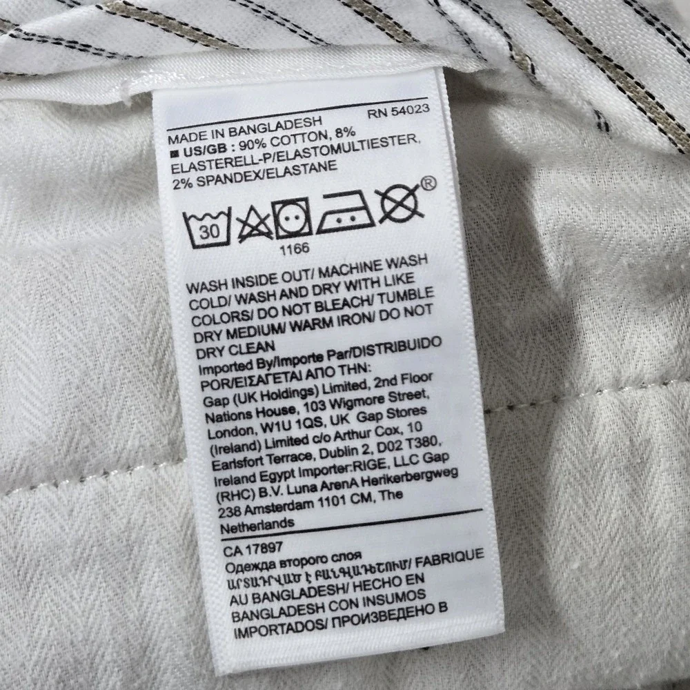 Banana Republic Men Pants 34X34 Tan Chino Twill Emerson Straight‎ Fit Button